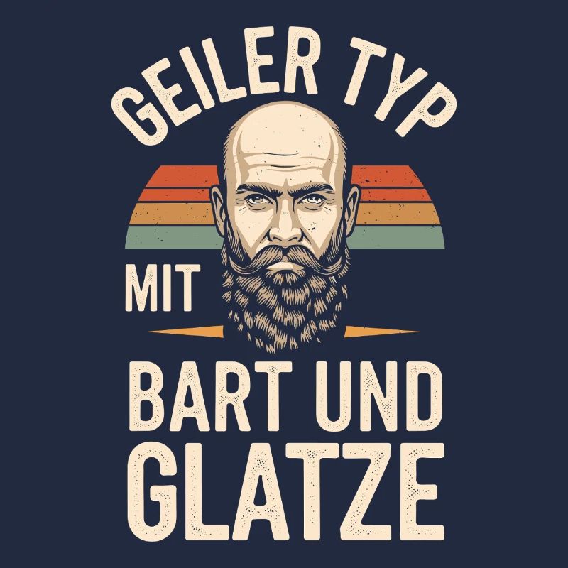 guy with beard & bald head beard wearer