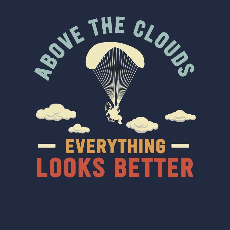 Über den Wolken Paramotor-Enthusiast