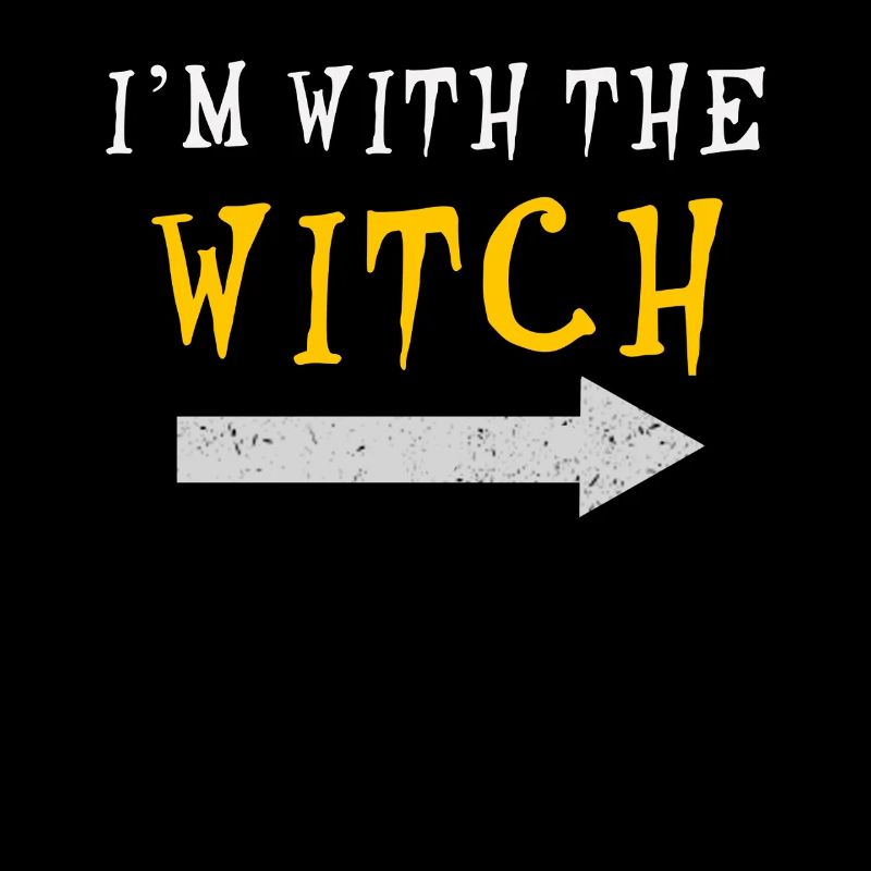 Ich bin mit der Hexe Halloween-Spaß