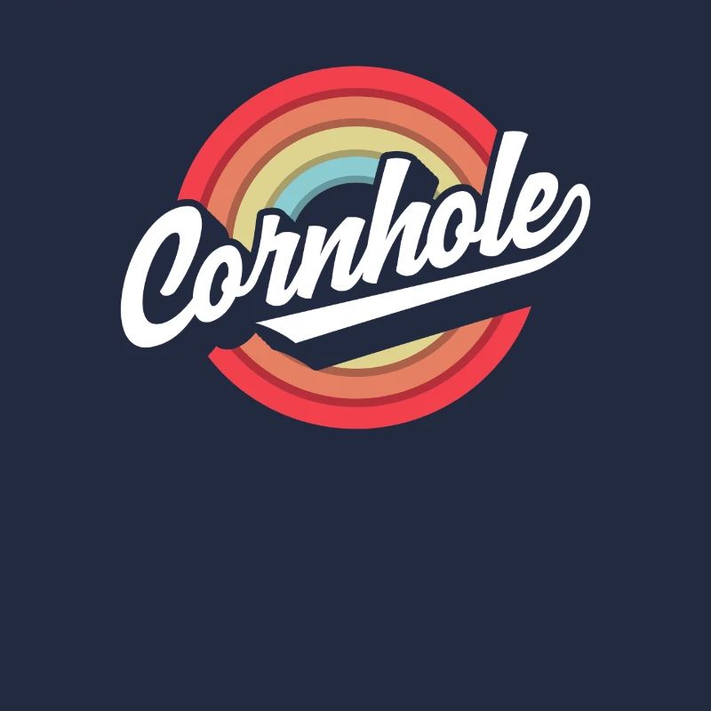Cornhole Spieler Retro Kreis Design