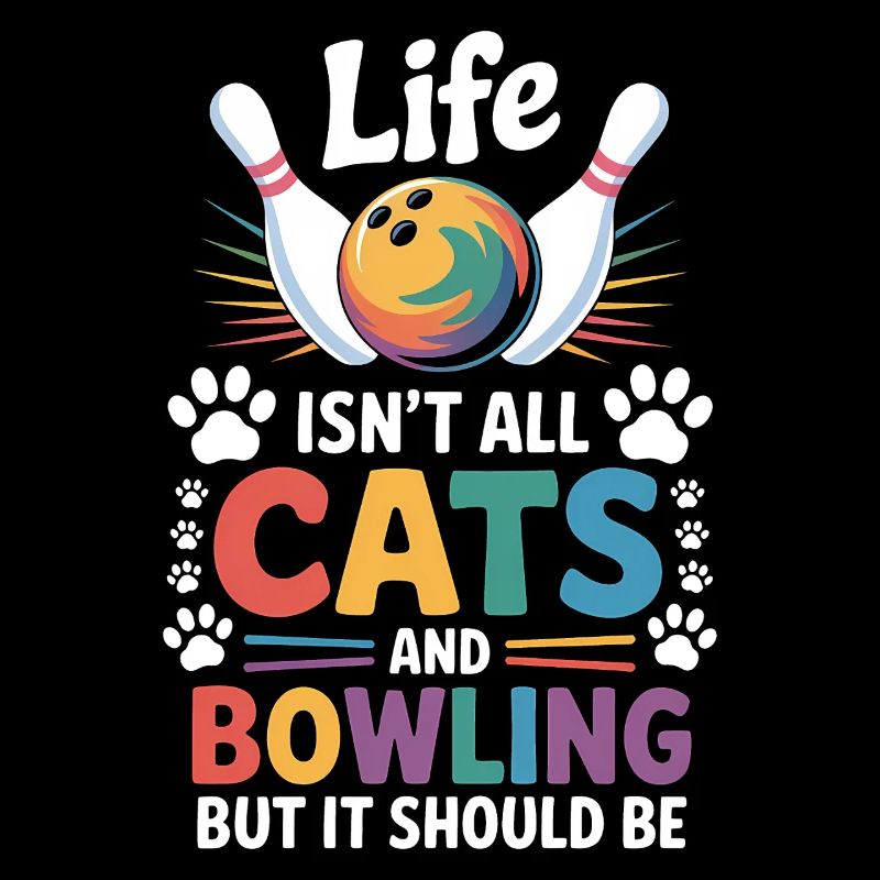 Bowling Dire Chats Drôle Bowling Cadeau