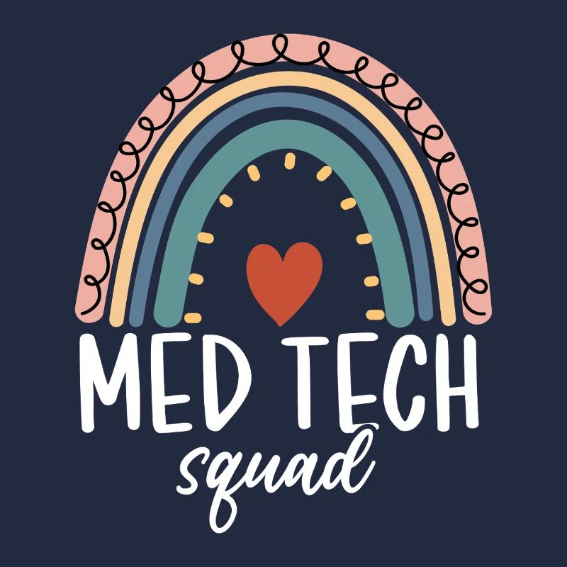 Med Tech Squad Boho Regenbogen Lustiges medizinisches Labor