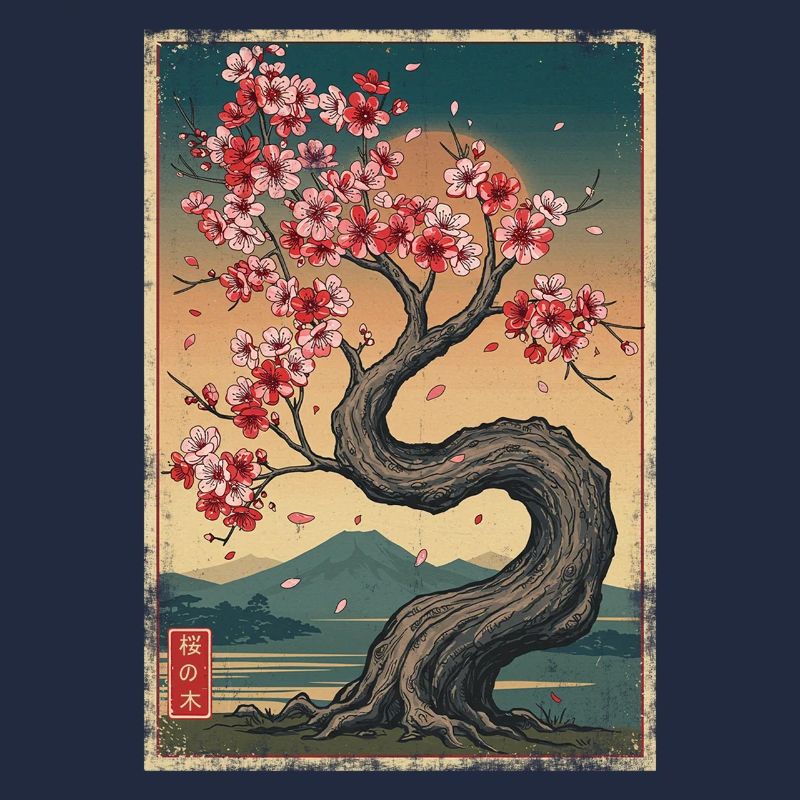 Kirschblütenbaum Japan Ästhetik