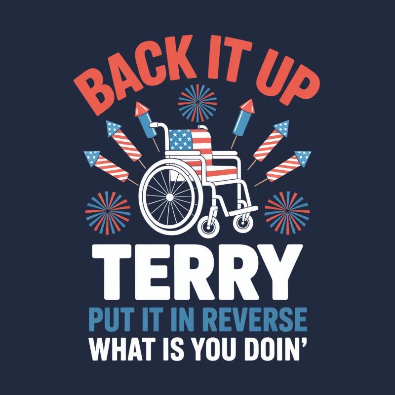 Back It Up Terry Fireworks Wheelchair