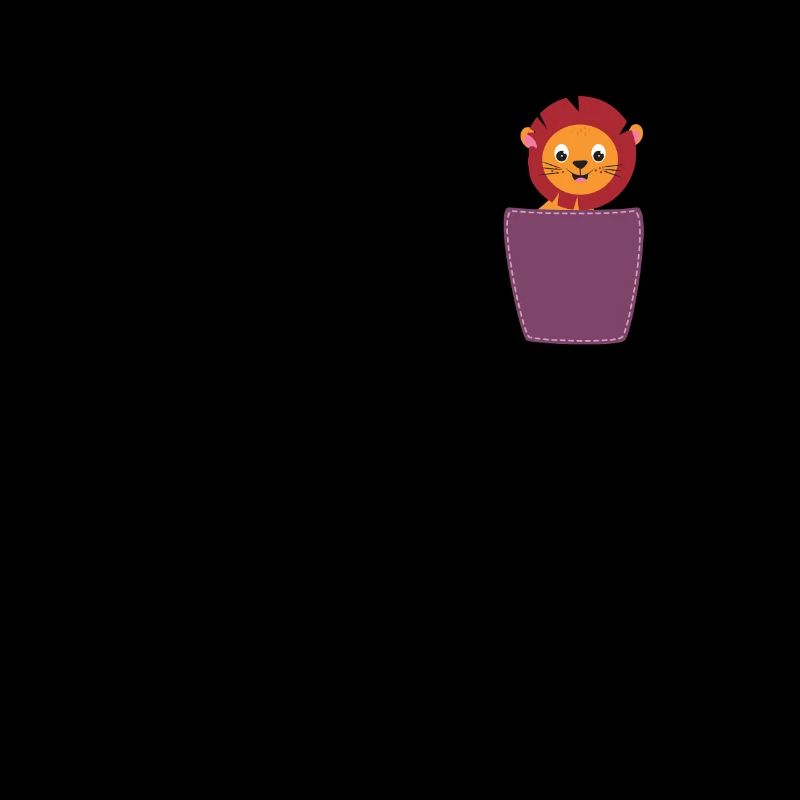 Lion dans la poitrine Chat de poche