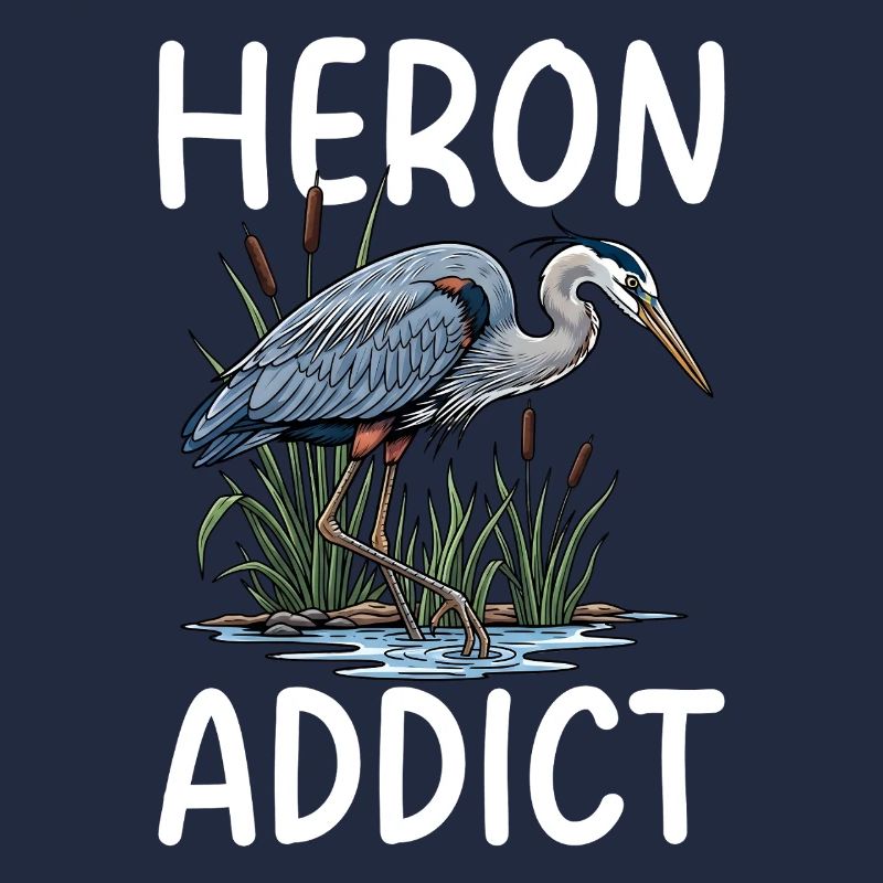 Héron accro