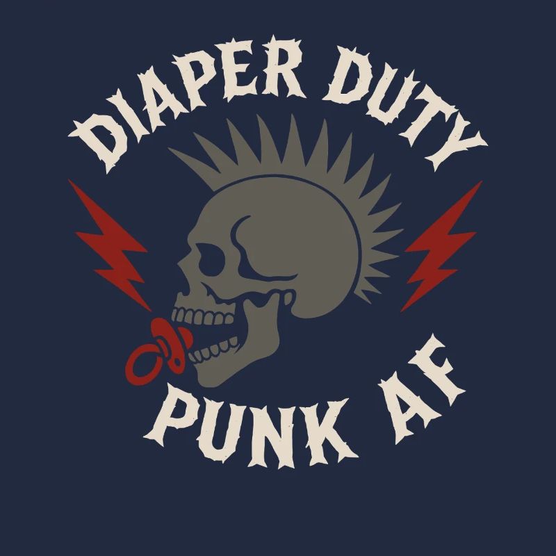 Punk Dad Alternative Vaterschaft Rebellischer