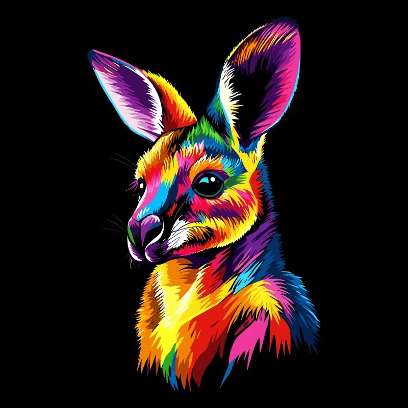Wallaby Australie Outback Kangourou doux sauvage