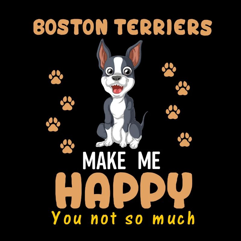 Boston Terrier Happy Meme Design