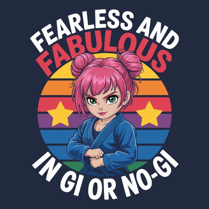 Illustration de combattante courageuse et fabuleuse