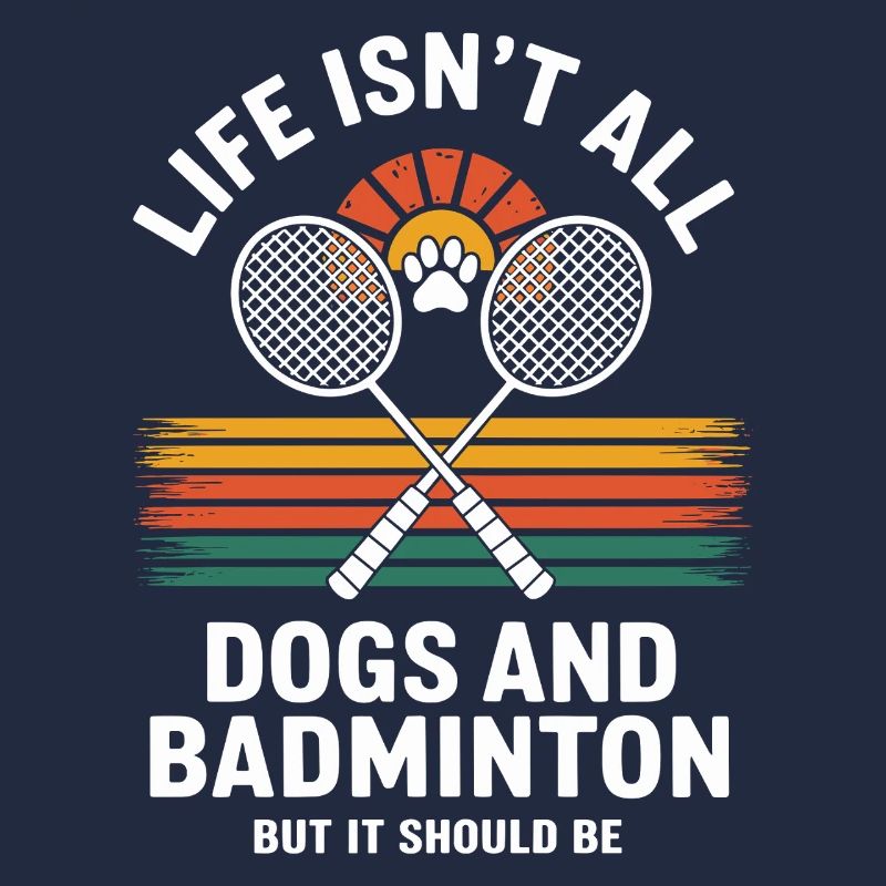 Chiens et badminton