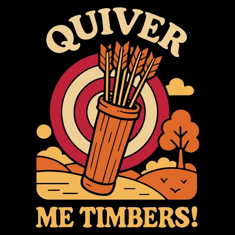 Quiver Me Timbers Funny Bogenschütze Bogenschießen