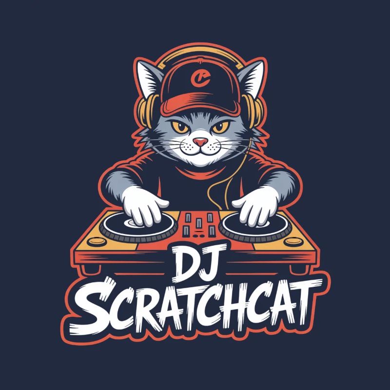 DJ Scratchcat Cat DJ Turntable Club