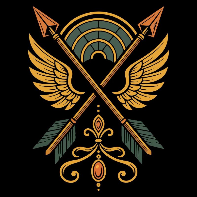 Bogenschießen Ziel Bogenschütze Bogenjagd Design