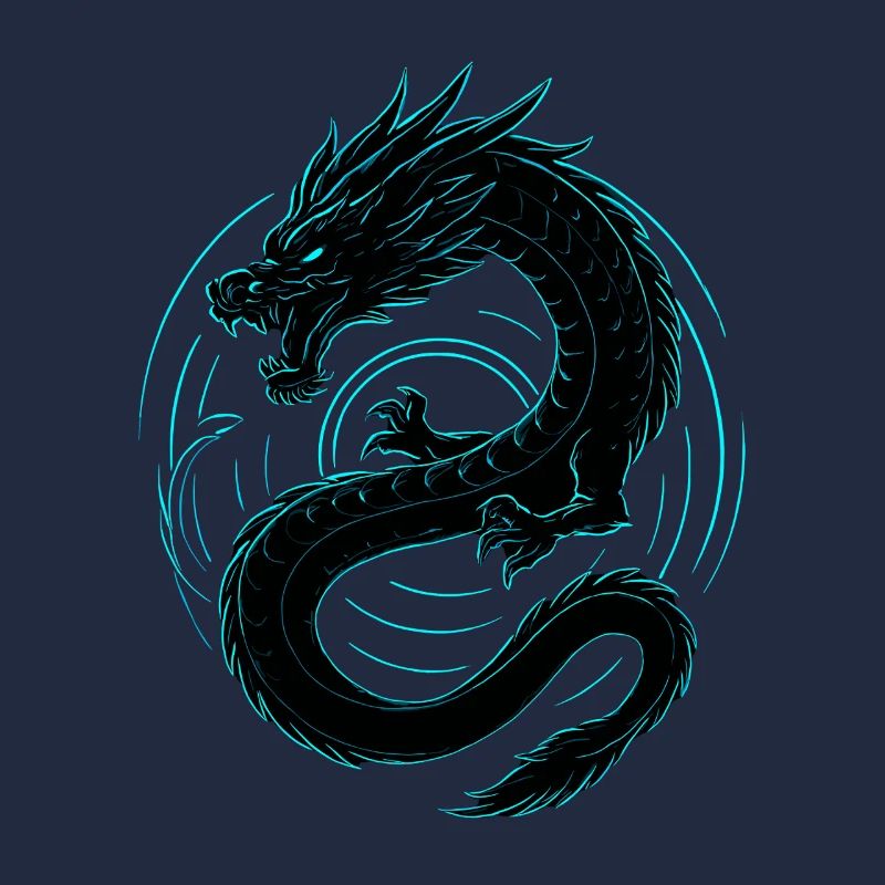 Neon Drache
