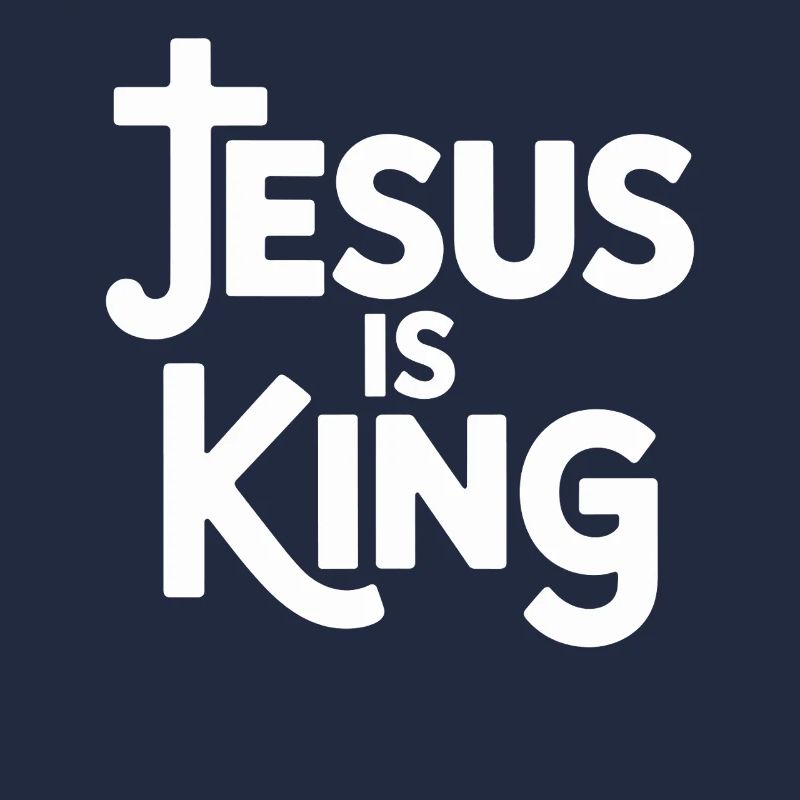 Jesus Is King Christlich Kreuz Glaube
