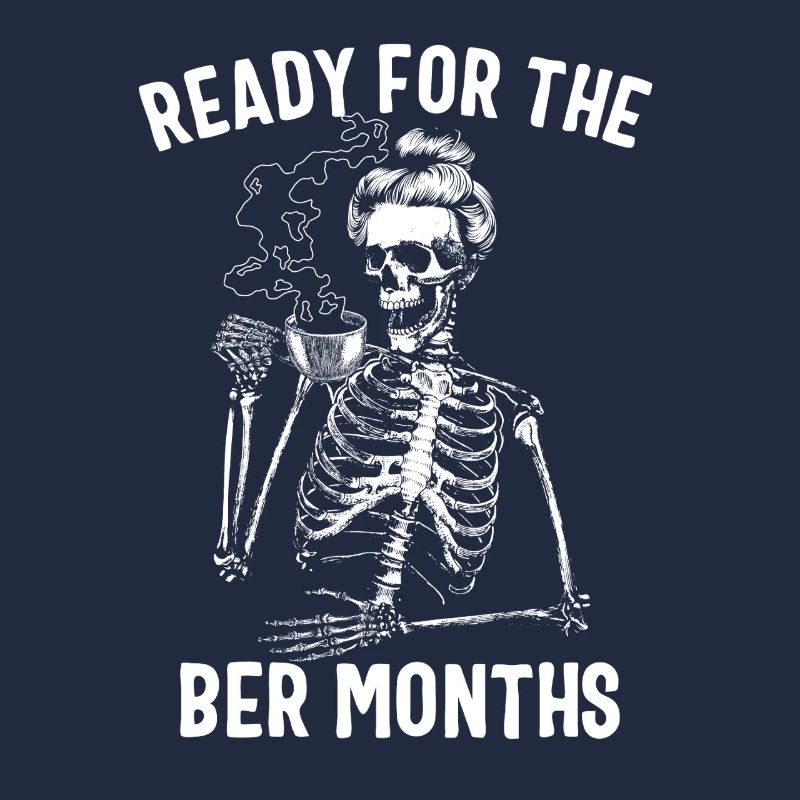 Mesdames prêtes pour le Ber Months Skeleton Coffee
