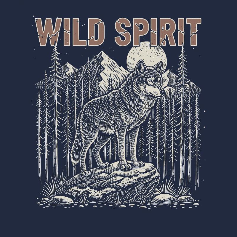 Wild Spirit Wolf Moon Forest