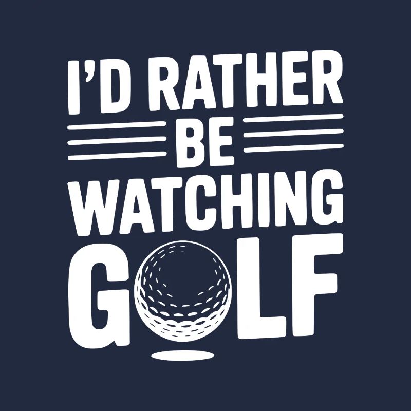 Je préfère regarder le golf
