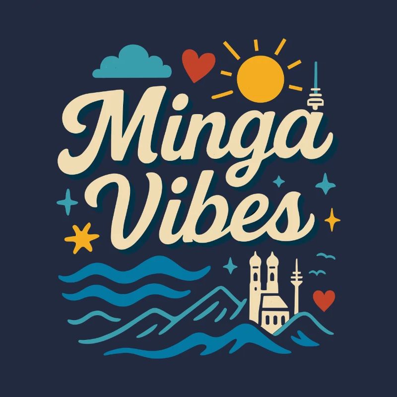 Minga Vibes Munich Skyline Design