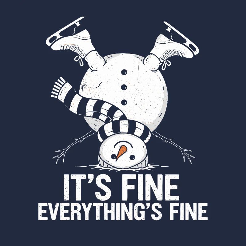Upside-Down Snowman Saying