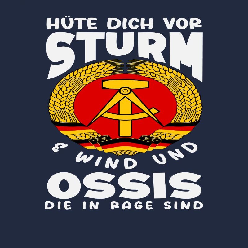 Sturm Wind Ossi In Rage Spruch DDR Stolz