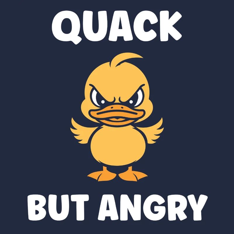 Wütendes Entlein: Quack, aber wütend
