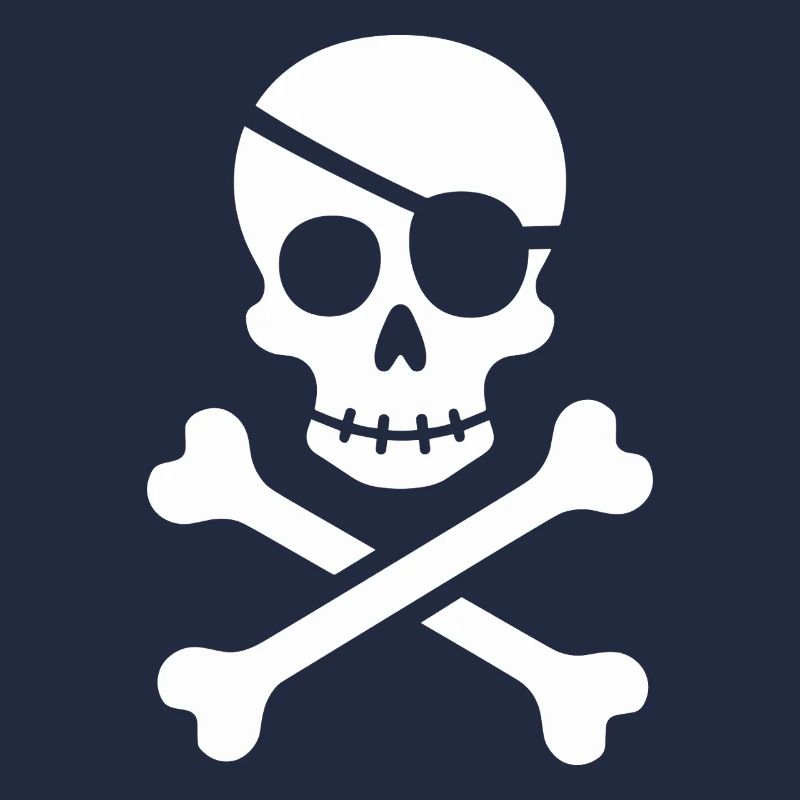 Classic Jolly Roger Pirate Skull