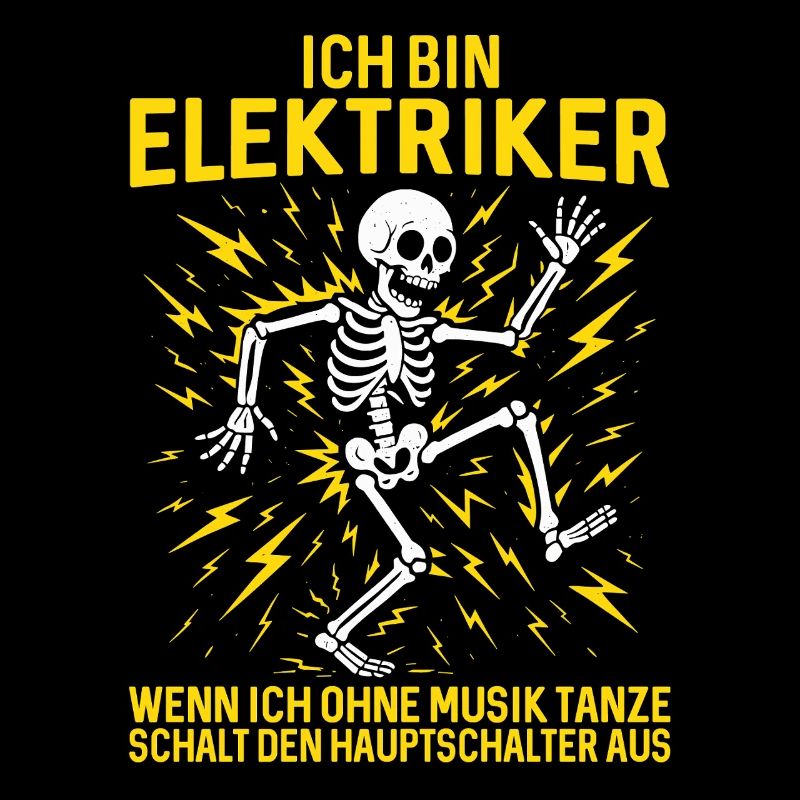 Je suis Électricien Skeleton Dance
