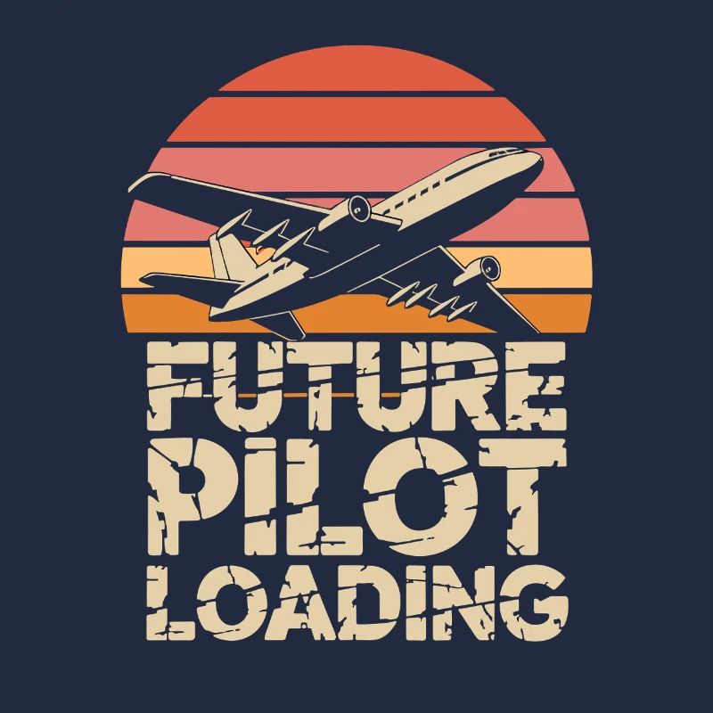  Future Pilot Loading Flugzeug Retro