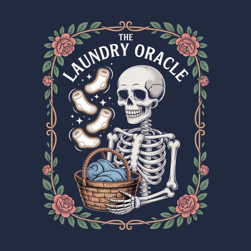 The Laundry Oracle Skeleton Laundry Humor
