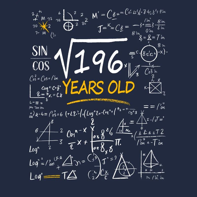 14 Years Birthday Math Formulas Funny
