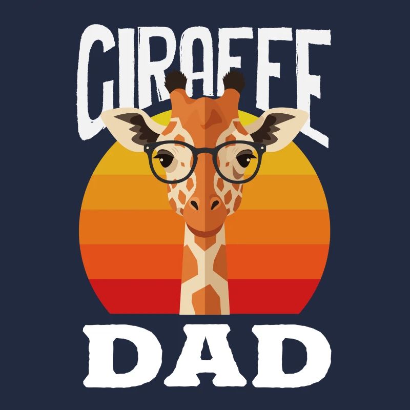 Lunettes Cool Giraffe Dad Rétro