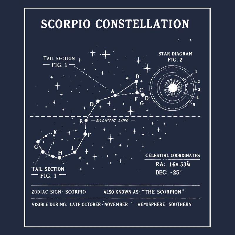 Plan de la Constellation du Scorpion