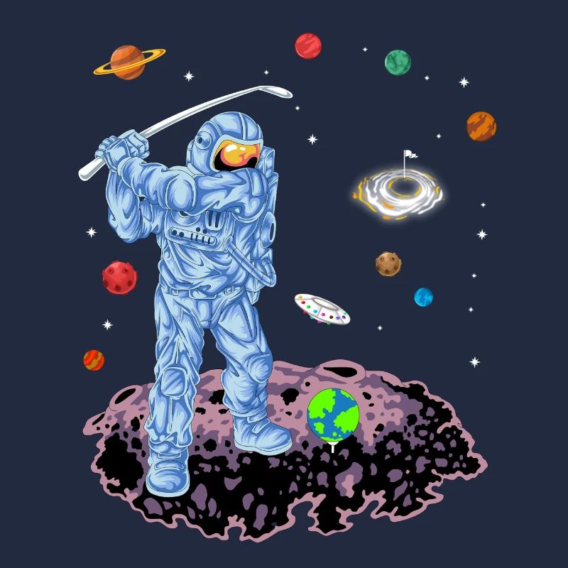 Chemise de golf spatial Astronaute