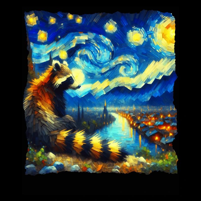 Nasenbär Starry Night