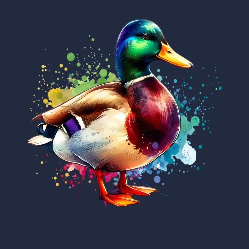Motif de canard colvert
