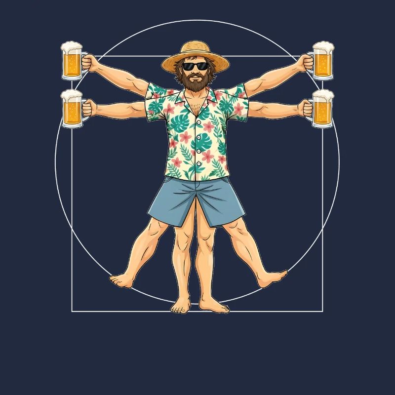 Vitruvianischer Mensch Bier
