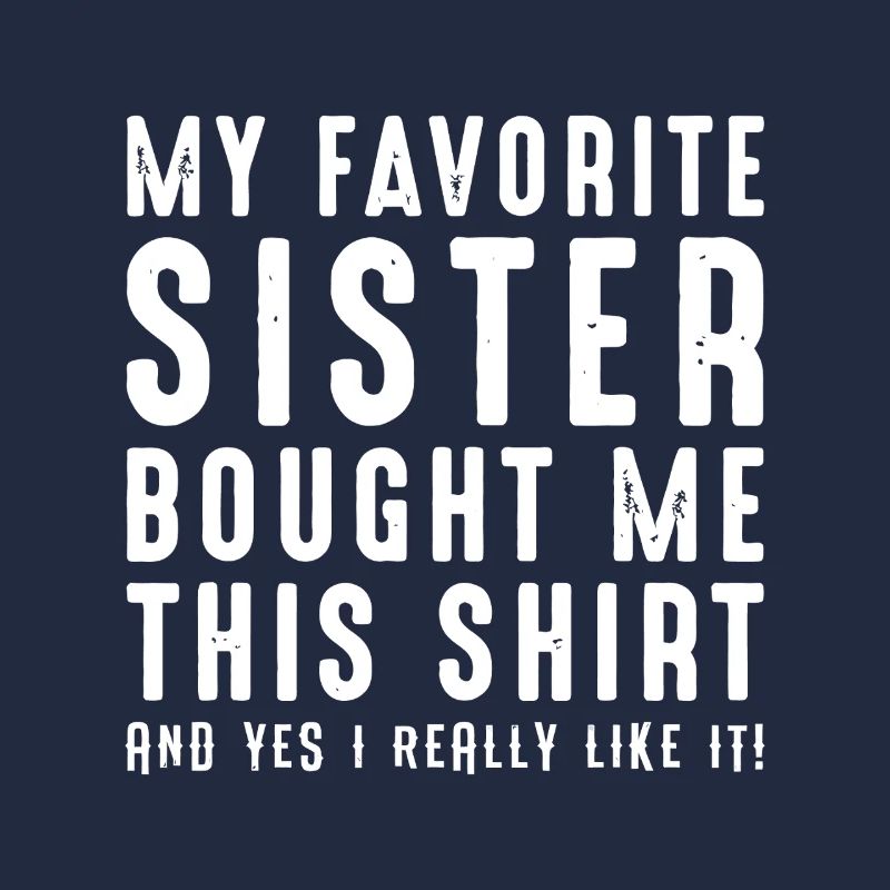 Sœur Gift Tee Plaisanterie