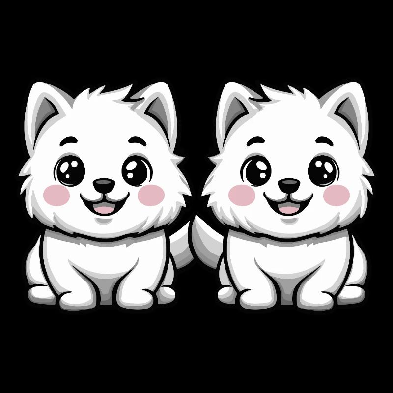 Samoyed Dog Comic