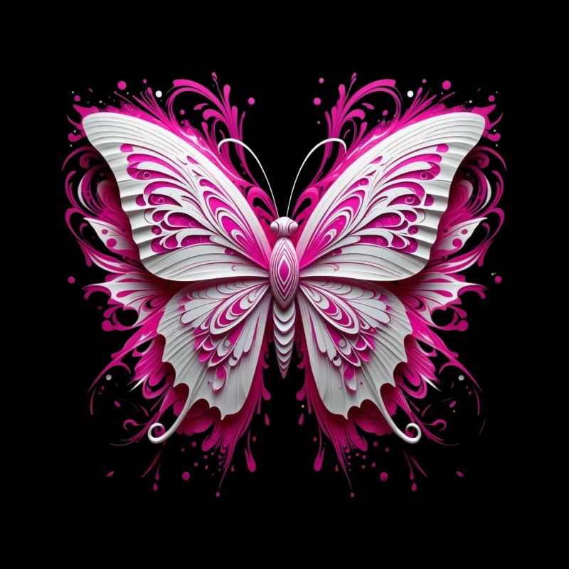 Schmetterling Art mit einzigartigem pinken Flair