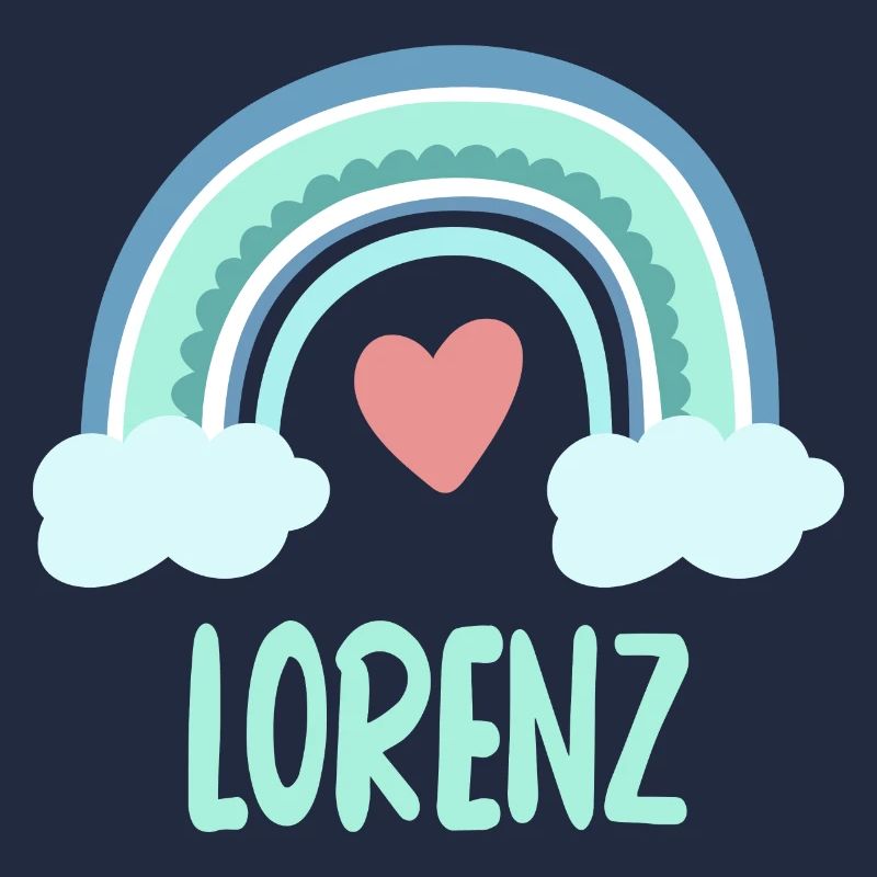 Lorenz Name Regenbogen Baby