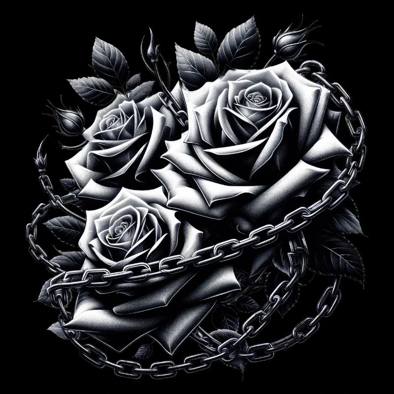 Gothic Rosen Illustrationen