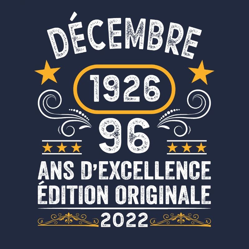 Anniversaire Vintage Idée Cadeau Décembre 1926 96
