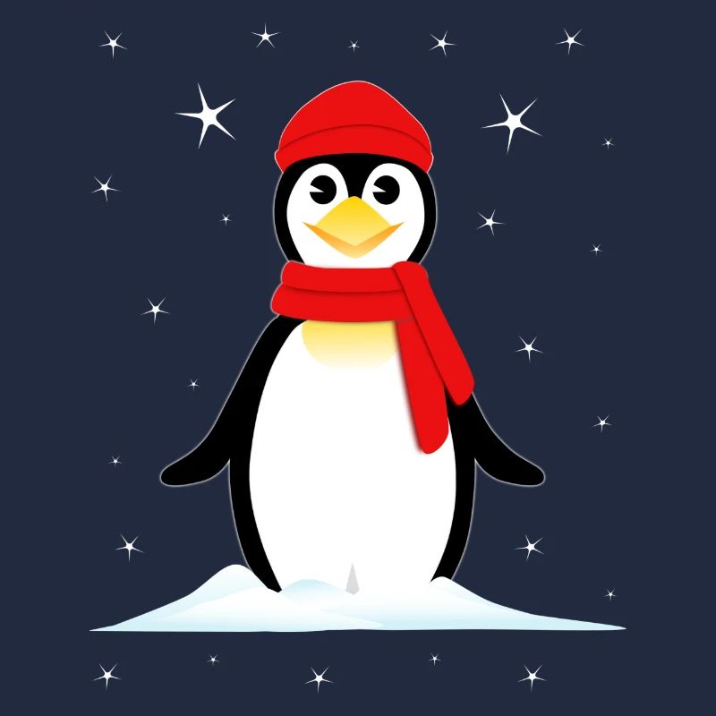 Penguin Snow Stars
