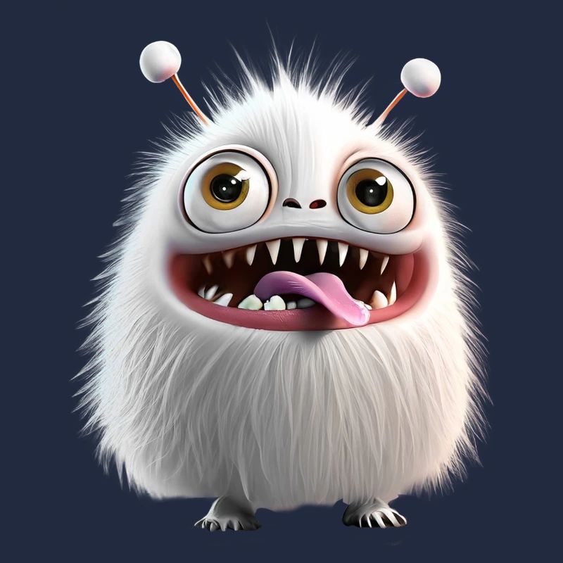 Joyeux Halloween mignon monstre langue de plaisir effrayant