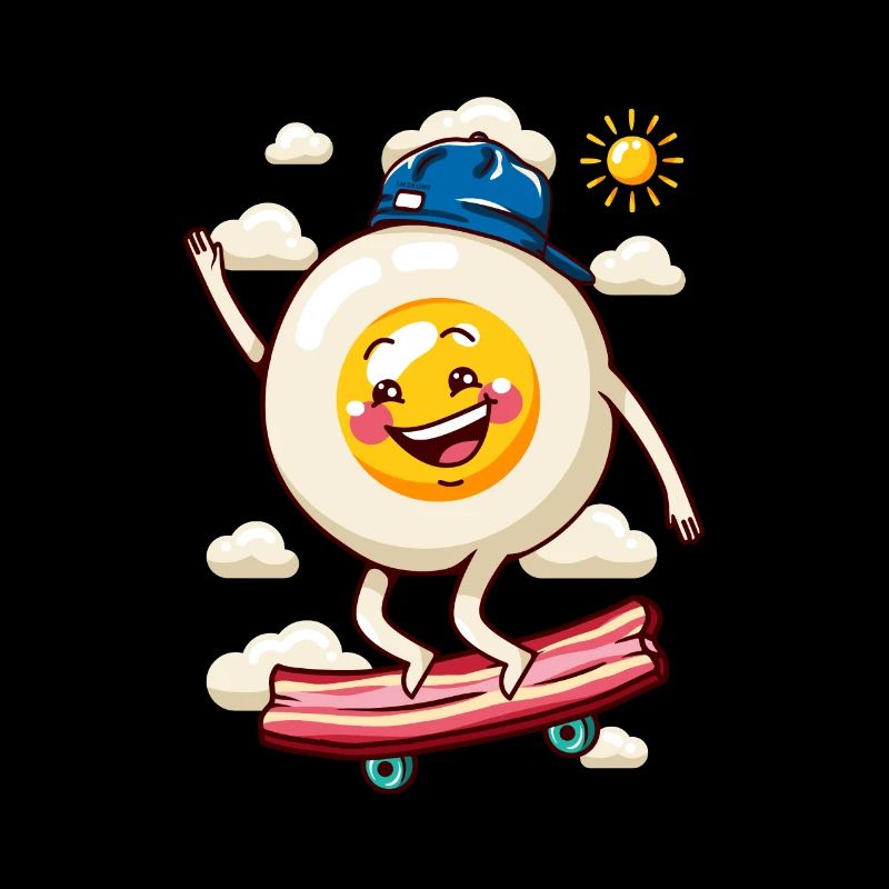 Oeuf plat skateboard