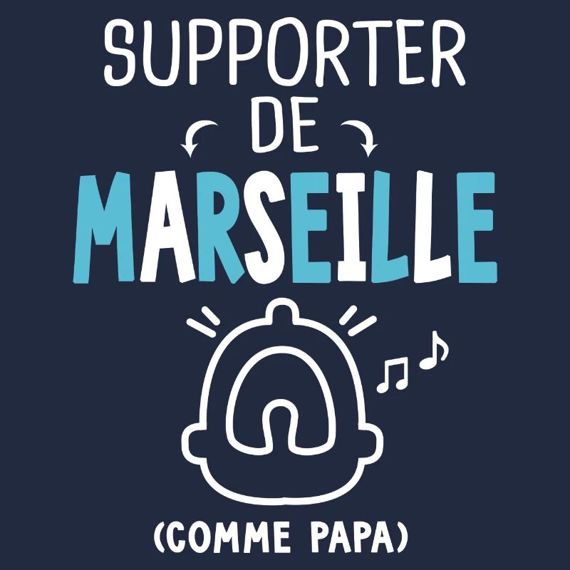 bébé supporter de Marseille comme papa