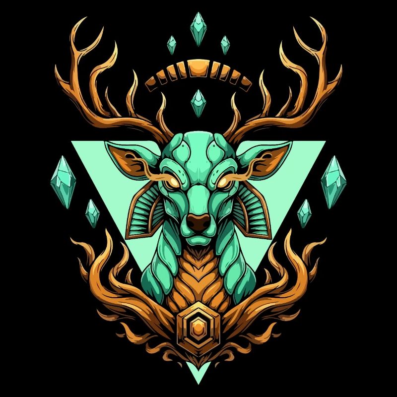 Turquoise Moose Crystal Geometry