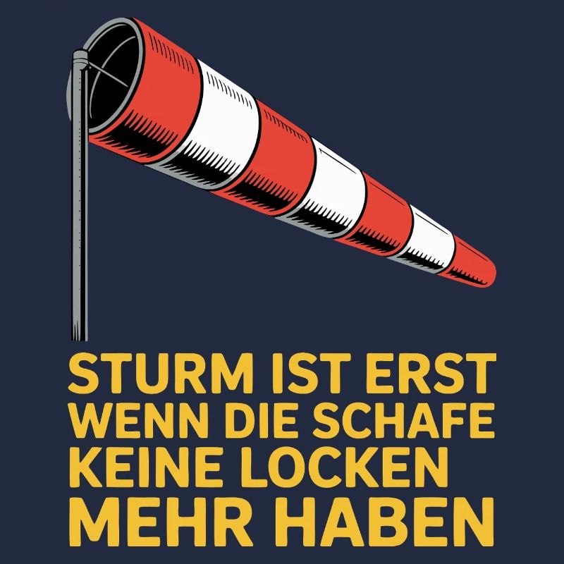 Storm text with windsock